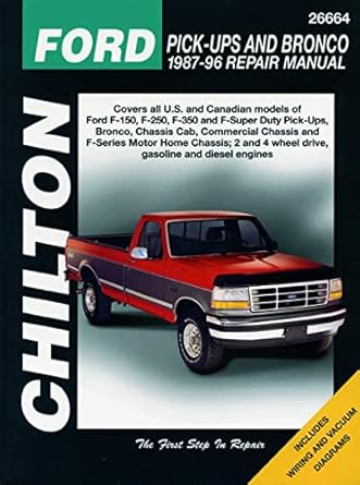 ford pick ups and bronco 1980 96 1st edition chilton 1620922940, 978-1620922941