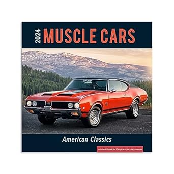 2024 muscle car wall calendar american classic cars 1st edition dayspring b0c3wtdky8, 979-8886020939