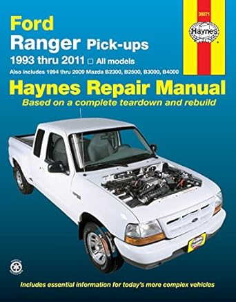 ford ranger pick ups haynes repair manual 1st edition haynes 1620920492, 978-1620920497