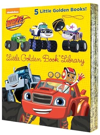 blaze and the monster machines little golden book library five of nickeoldeons blaze and the monster machines