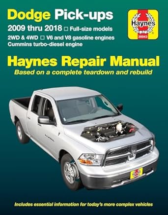 dodge v6 and v8 gas and cummins turbo diesel pick ups haynes repair manual 2nd edition editors of haynes