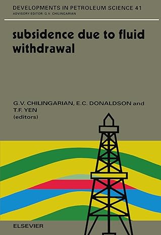 subsidence due to fluid withdrawal 1st edition e c donaldson 0444540652, 978-0444540652