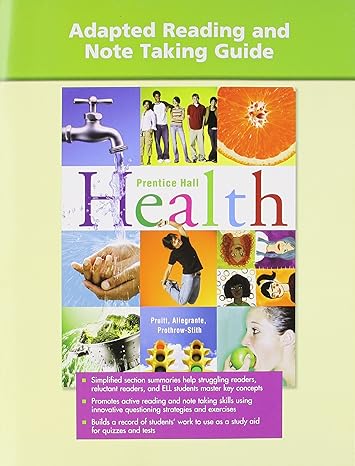 high school health adapted reading workbook 2007c 1st edition prentice hall 0132510545, 978-0132510547