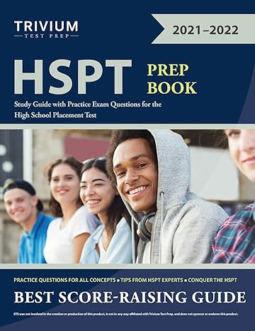 hspt prep book study guide with practice exam questions for the high school placement test 1st edition