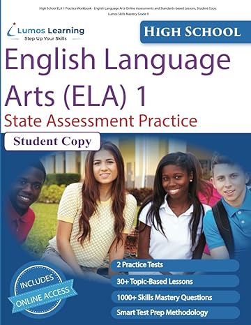 high school ela 1 practice workbook english language arts online assessments and standards based lessons