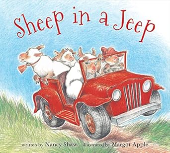 sheep in a jeep brdbk edition nancy e shaw ,margot apple 0547338058, 978-0547338057