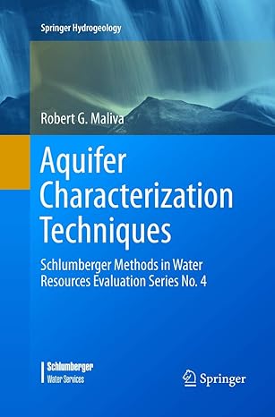 aquifer characterization techniques schlumberger methods in water resources evaluation series no 4 1st