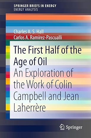 the first half of the age of oil an exploration of the work of colin campbell and jean laherrere 2013th