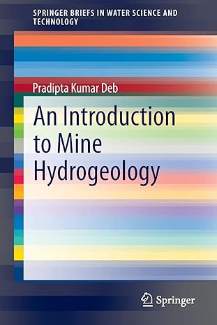 an introduction to mine hydrogeology 2014th edition pradipta kumar deb 3319029878, 978-3319029870