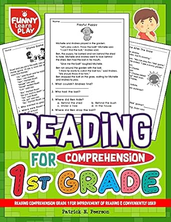 reading comprehension grade 1 for improvement of reading and conveniently used 1st grade reading