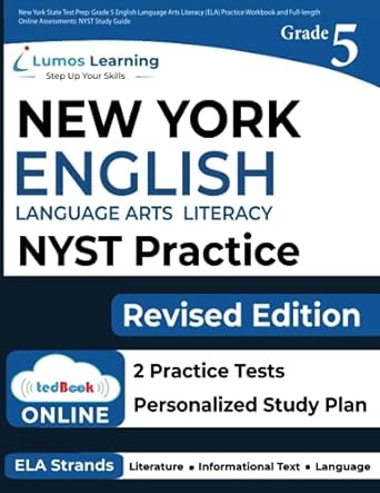 new york state test prep grade 5 english language arts literacy practice workbook and full length online