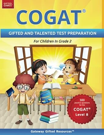 cogat test prep grade 2 level 8 gifted and talented test preparation book practice test/workbook for children