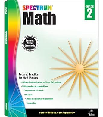 spectrum 2nd grade math workbook ages 7 to 8 math workbooks grade 2 fractions adding and subtracting 2 and 3