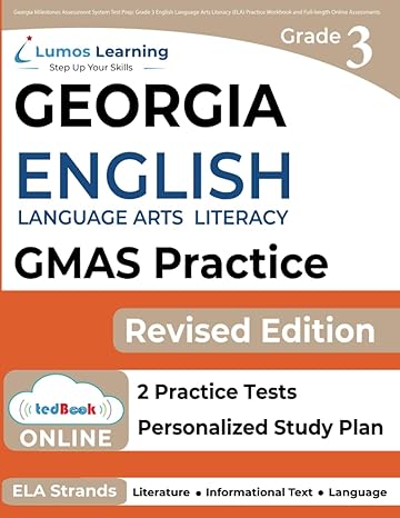 georgia milestones assessment system test prep grade 3 english language arts literacy practice workbook and