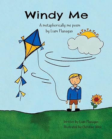windy me a metaphorically me poem 1st edition liam flanagan, christine allen 979-8989459100