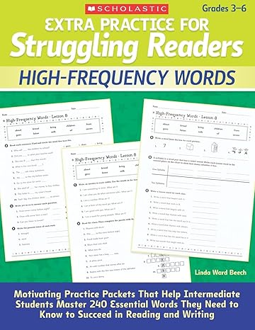 high frequency words grades 3 6 1st edition linda beech 0545124107, 978-0545124102