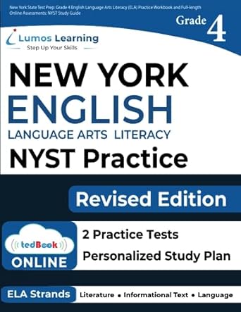 new york state test prep grade 4 english language arts literacy practice workbook and full length online