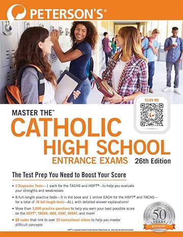 master the catholic high schools entrance exams 26th edition petersons 0768945860, 978-0768945867