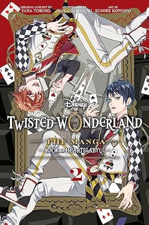 disney twisted wonderland vol 2 the manga book of heartslabyul 1st edition yana toboso, wakana hazuki, sumire