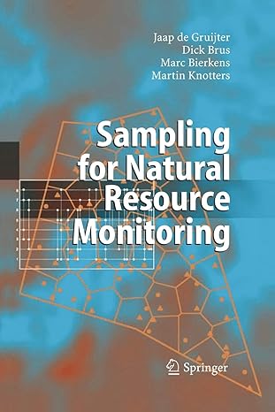 sampling for natural resource monitoring 1st edition jaap de gruijter ,dick j brus ,marc f p bierkens ,martin