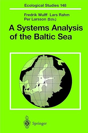 a systems analysis of the baltic sea 1st edition f v wulff ,l a rahm ,p larsson 3642087272, 978-3642087271