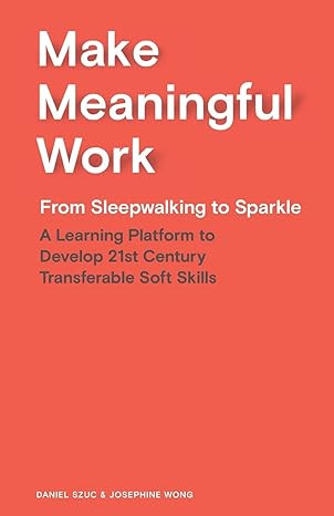 make meaningful work from sleepwalking to sparkle 1st edition mr daniel szuc ,ms josephine wong 1737928205,