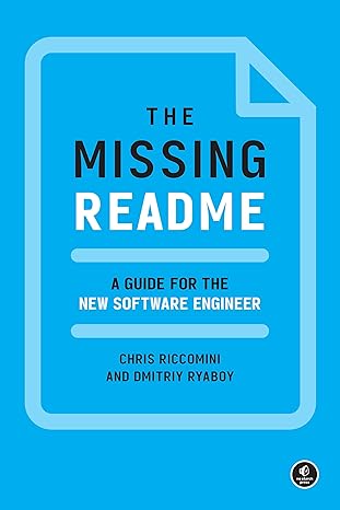 the missing readme a guide for the new software engineer 1st edition chris riccomini, dmitriy ryaboy