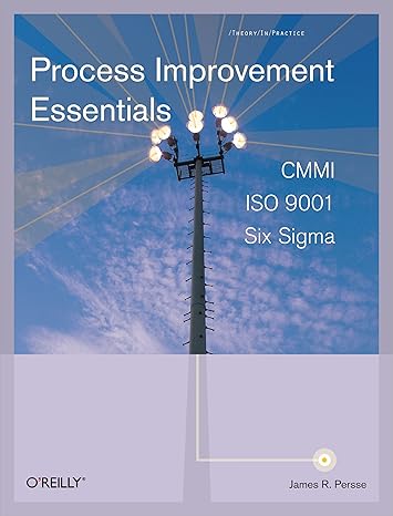 process improvement essentials cmmi six sigma and iso 9001 1st edition james persse phd 0596102178,