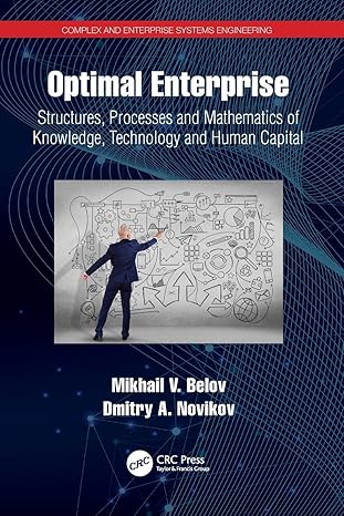 optimal enterprise structures processes and mathematics of knowledge technology and human capital 1st edition