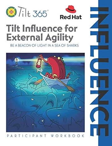 tilt influence for external agility redhat participant workbook 1st edition pam boney ,bob ostrom ,johdie