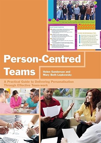 person centred teams a practical guide 1st edition helen sanderson 184905455x ,  978-1849054553