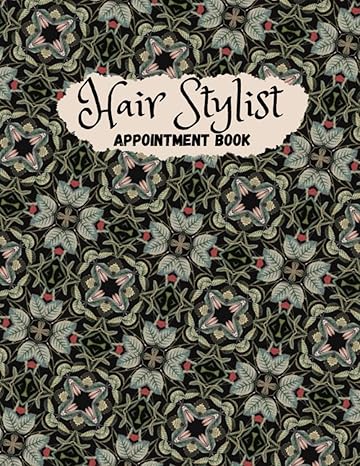 classic hair stylist appointment book appointment book for salons spas hair stylist 1st edition driftwood log