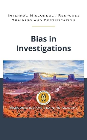 bias in investigations 1st edition marcus williams b0cjx52cnk, 979-8223870128