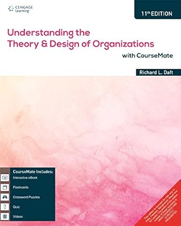 understanding the theory and design of organizations with coursemate 11th edn 11th edition richard l daft