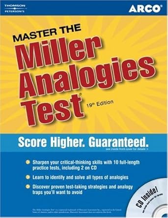 master the miller analogies test 2006 original edition arco 0768923077, 978-0768923070