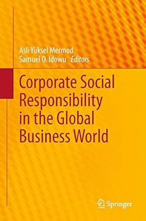 corporate social responsibility in the global business world 1st edition asli yuksel mermod ,samuel o idowu