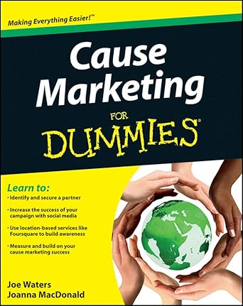 cause marketing for dummies 1st edition joe waters ,joanna macdonald 1118011309, 978-1118011300