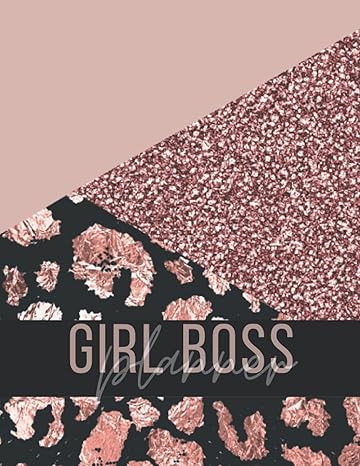 business planner for entrepreneurs with rose gold theme pink glitter cheetah business planner for