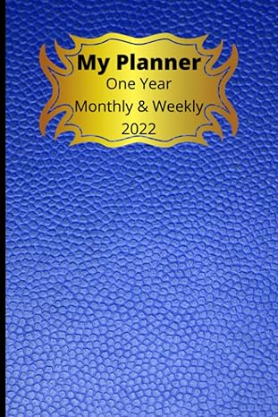 my planner one year monthly and weekly silver colored pages monthly colorful dividers 6x9 in 100 pages blue