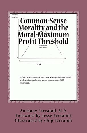 common sense morality and the moral maximum profit threshold becoming a better people 1st edition dr anthony