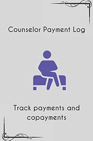 counselor payment log track payments and copayments for accuracy 1st edition mcclarke journals b086pn2j8c,