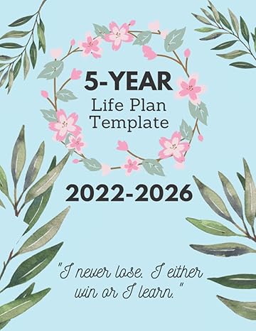 5 year life plan template for women organize your life book 2022 2026 1st edition no yellow snow media