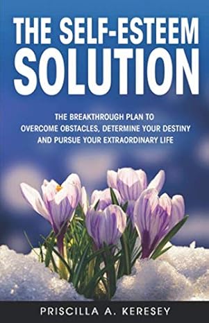 the self esteem solution the breakthrough plan to overcome obstacles determine your destiny and pursue your