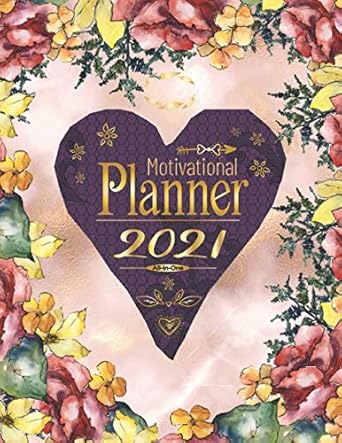 2021 motivational planner 12 month at glance pages with dates and positive affirmations calendar 2021 1st