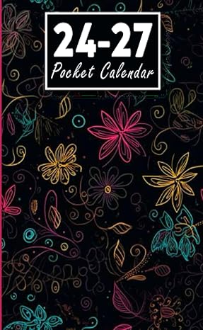 pocket calendar 2024 2027 for purse small 4 year monthly agenda from jan 2024 to december 2027 birthdays