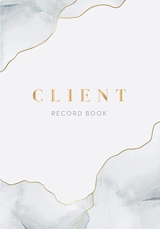 client records organizer a book to log your customers information and track past appointments 1st edition