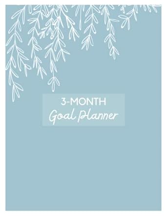 3 month goal planner stay focused and organized set goals and stay on track 1st edition brainforest llc