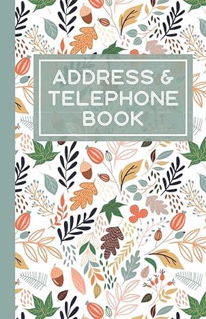 address and telephone book eye catching cover design with alphabetical tabs great for keeping track of