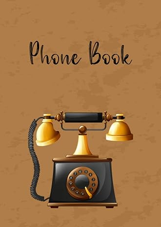 phone book a4 large telephone number only book with tabs printed no address vintage phone design 1st edition