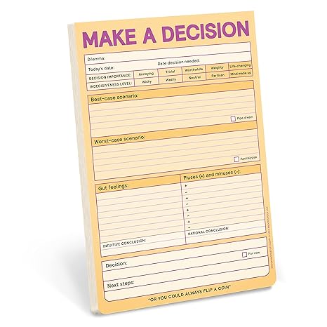 knock knock make a decision pad 1st edition knock knock 1683493745, 978-1683493747